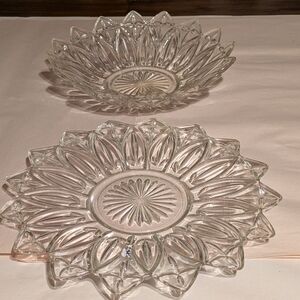 Elegant Clear Glass Decorative Bowls